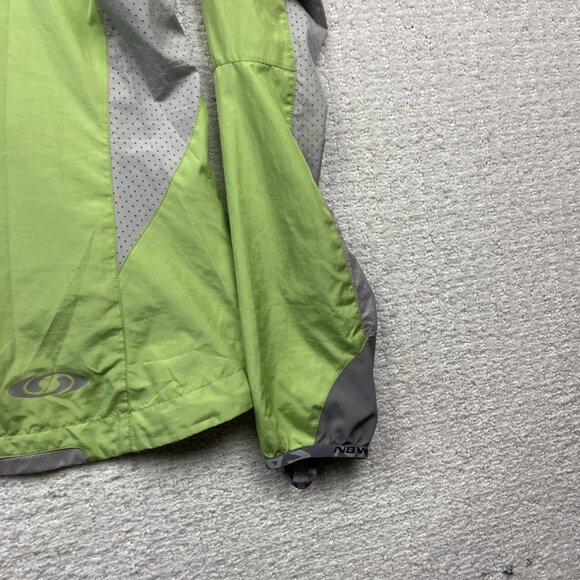 Y2K Salomon Ultralight Running Jacket Lime Green Women Sz M Hiking / Outdoor - Picture 11 of 13